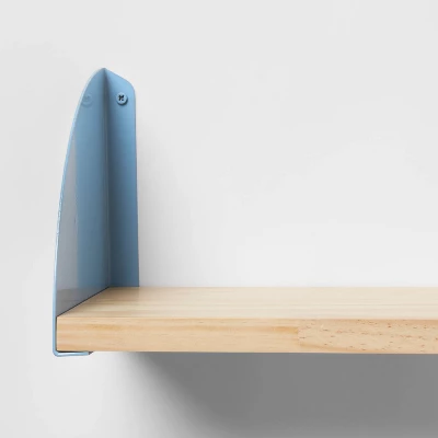 Wood Kids' Shelf with Metal Brackets Blue - Pillowfort™ Wood Kids' Shelf With Metal Brackets Blue - Pillowfort™ -Pillowfort Shop GUEST 125e6562 f414 48c2 a824 47ba02dfe9a2
