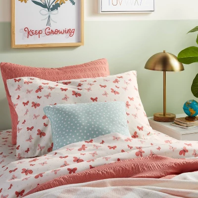Butterfly Cotton Kids' Sheet Set Rose - Pillowfort™ Butterfly Cotton Kids' Sheet Set Rose - Pillowfort™ -Pillowfort Shop GUEST 12a56607 45cc 44ae aeba b426e9839912