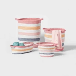 Striped Coiled Rope Kids' Storage Bin - Pillowfort™ -Pillowfort Shop GUEST 18fc3409 df85 4518 a061 53954e0e0439