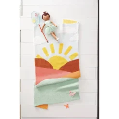 48"x58" Knit Kids' Throw Sunshine Blue - Pillowfort™ -Pillowfort Shop GUEST 24eb10dc 6375 4b35 976d b6a58a627356