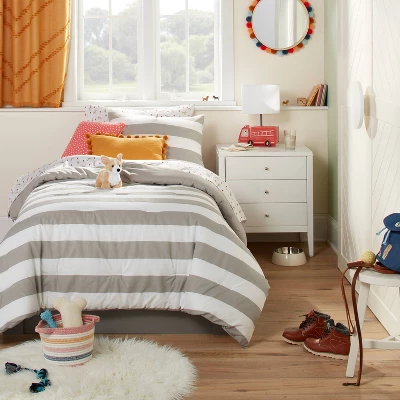 Rugby Striped Kids' Comforter Set - Pillowfort™ Rugby Striped Kids' Comforter Set - Pillowfort™ -Pillowfort Shop GUEST 3040d58e 777b 4e09 8495 d9d8c75ddb2e