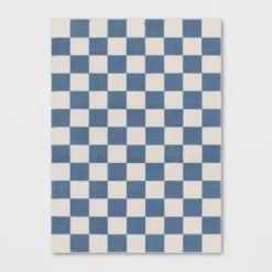 Area Kids' Rug Checker Blue - Pillowfort™ -Pillowfort Shop GUEST 3432509b 38d9 4a39 97a3 53d74a7b8329