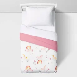 Unicorn Cotton Kids' Comforter Set - Pillowfort™ -Pillowfort Shop GUEST 35489fa4 132b 4ff4 bcff 0492fdf24e88