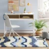 Waves Area Kids' Rug Blue/Green - Pillowfort™