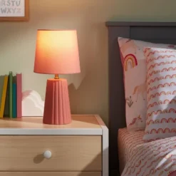 Tapered Ribbed Kids' Table Lamp - Pillowfort™ -Pillowfort Shop GUEST 5ca085fc 8e96 40db a230 3ca7e11c6c91