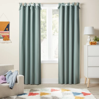 Blackout Tie Top Embellished Kids' Panel with Ties - Pillowfort™ Blackout Tie Top Embellished Kids' Panel With Ties - Pillowfort™ -Pillowfort Shop GUEST 652cf9c8 2128 490d 94c9 d04870105f7d