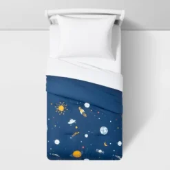 Space Cotton Kids' Comforter Set Navy - Pillowfort™ -Pillowfort Shop GUEST 6e7cd98e 7a35 4efc bb11 21aa72a97033 1