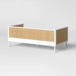 Rattan And Wood Kids' Daybed White - Pillowfort™ -Pillowfort Shop GUEST 8444560c 58cf 4c96 81de faa1dbba6859