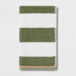 Striped Kids’ Towel Green With SILVADUR™ Antimicrobial Technology Green - Pillowfort™ -Pillowfort Shop GUEST 87baf665 c14f 45e4 9e22 7f5a28f02752