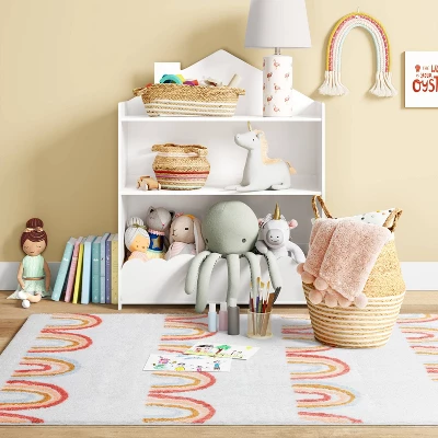 4'x5'6" Printed Rainbow Tufted Kids' Rug - Pillowfort™ 4'x5'6" Printed Rainbow Tufted Kids' Rug - Pillowfort™ -Pillowfort Shop GUEST 95976213 4116 41d7 97f3 652930ae8192