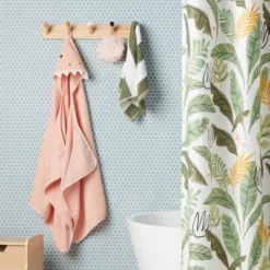 25"x50" Pink Dinosaur Kids' Hooded Towel - Pillowfort™