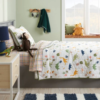 Dinosaur Poly Cotton Reversible Kids' Quilt - Pillowfort™ Dinosaur Poly Cotton Reversible Kids' Quilt - Pillowfort™ -Pillowfort Shop GUEST b76cb919 7ec3 4bd8 86f6 1a8845fd48cd