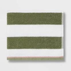 Striped Kids’ Towel Green With SILVADUR™ Antimicrobial Technology Green - Pillowfort™ -Pillowfort Shop GUEST d018da92 512a 49ee 8079 56bfb90617b9