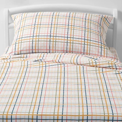 Plaid Print Cotton Kids' Sheet Set - Pillowfort™ Plaid Print Cotton Kids' Sheet Set - Pillowfort™ -Pillowfort Shop GUEST dfc89128 ffe1 41dd b87e d8e45fac1447