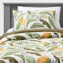 Botanical Garden Cotton Kids' Comforter Set Green - Pillowfort™ -Pillowfort Shop GUEST fb665c53 83ee 4a97 999a 52303cd43b2b