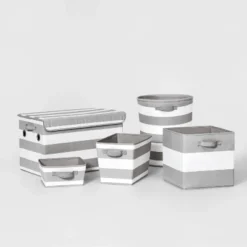 Canvas Striped Kids' Bin - Pillowfort™ -Pillowfort Shop GUEST ffba7162 489f 4be4 93c1 6a1844d32cab 1